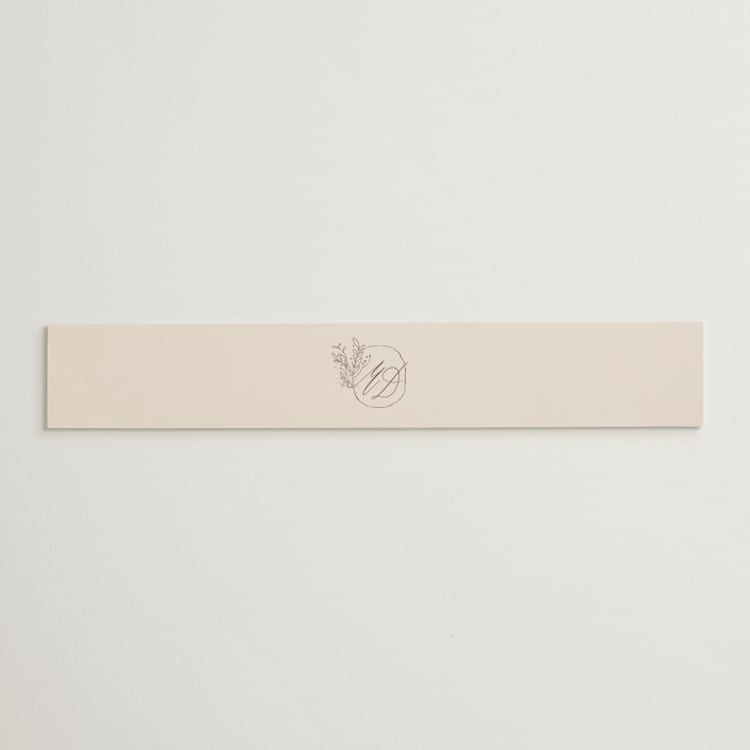 "Delicate monogram" - Belly Bands in Blush by Lucrecia Caporale - Front