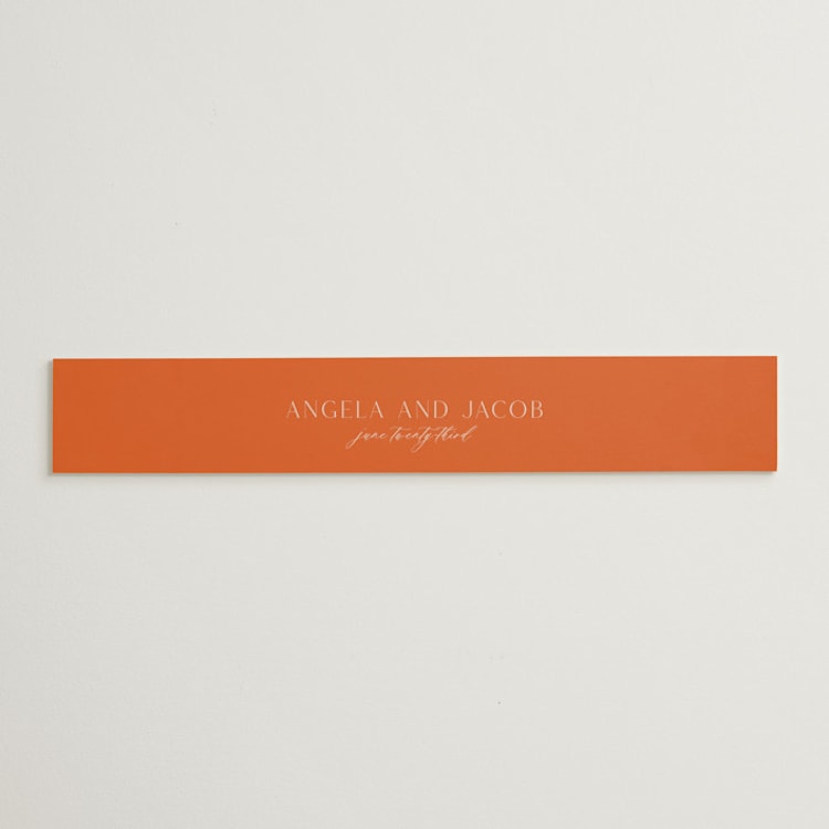 "ampersand names" - Belly Bands in Carrot by Lori Wemple - Front