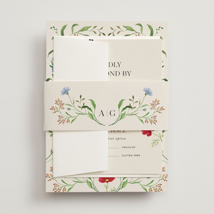 "Wild meadow" - Belly Bands in Elder Flower by Sarah Knight - Front