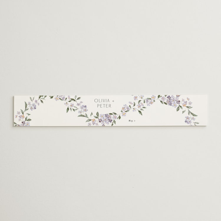 "Sweeping Vine" - Belly Bands in Periwinkle by Itsy Belle Studio - Front