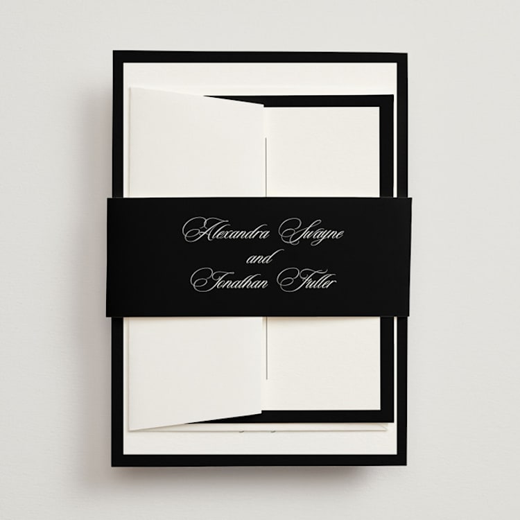"Black Tie" - Belly Bands in Ink by That Girl Press - Front
