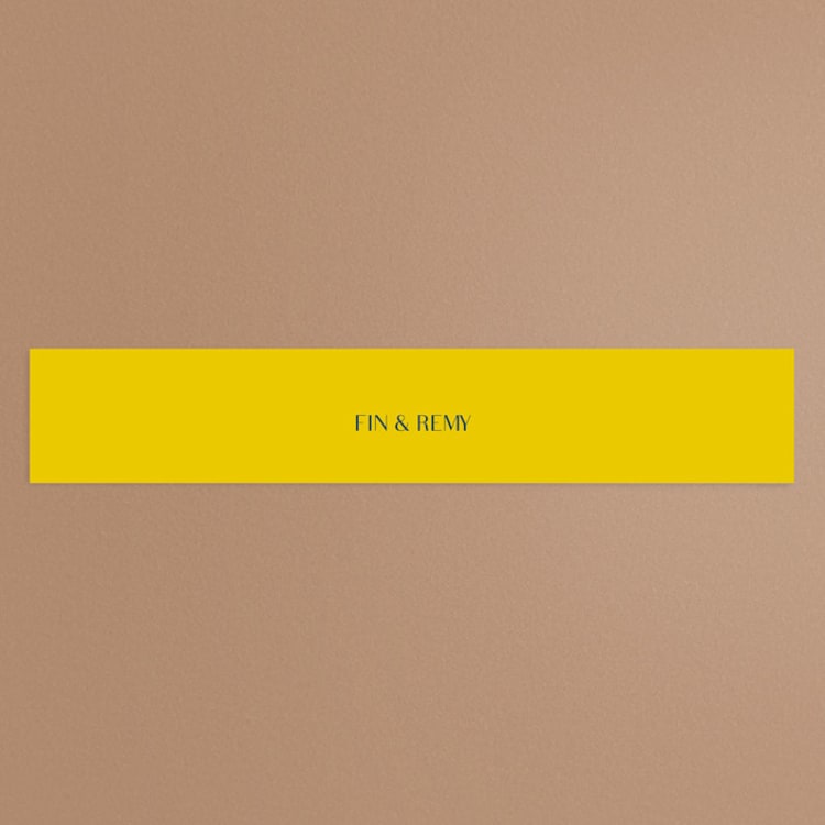 "Ophelia" - Belly Bands in Golden by Mere Paper - Front
