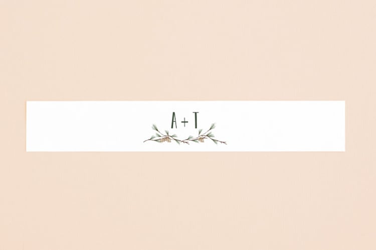 "Rustic Wedding" - Belly Bands in Pine by Susan Brown - Front