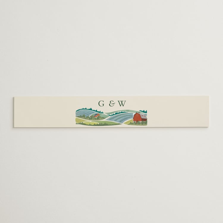 "Farm and Field" - Belly Bands in Barn by Paper Sun Studio - Front