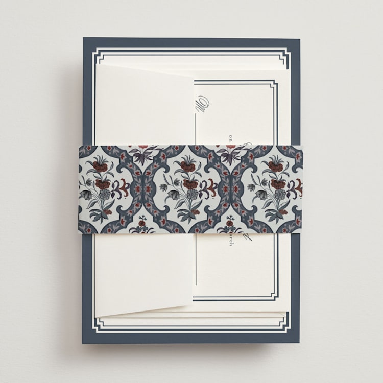 "Ariah" - Belly Bands in French Blue by Jennifer Postorino - Front