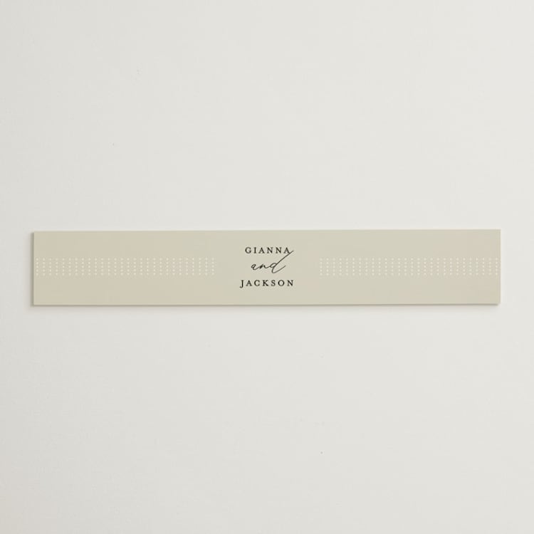"Love and Faith" - Belly Bands in Vanilla by Louise Kay - Front