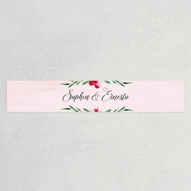 "Garden Party Joy" - Belly Bands in Blush by frances mathys - Front