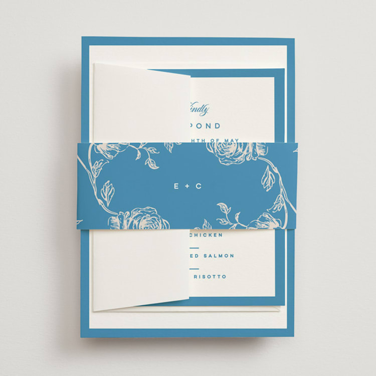 "The Emma" - Belly Bands in Cerulean by Kristie Kern - Front