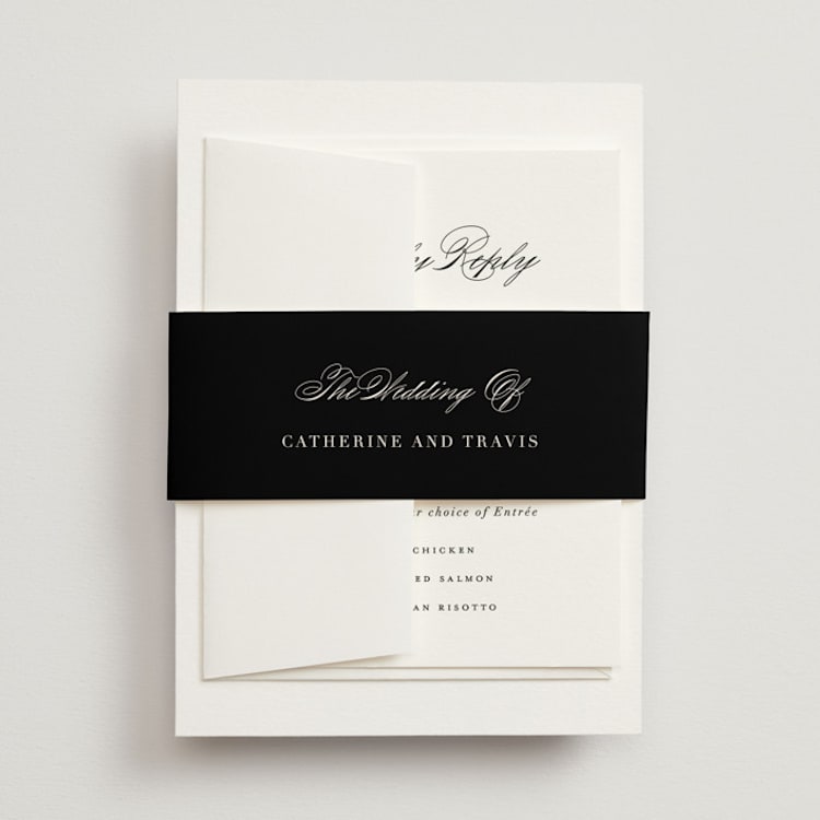 "Classically Elegant" - Belly Bands in Snow by Brandy Folse - Front
