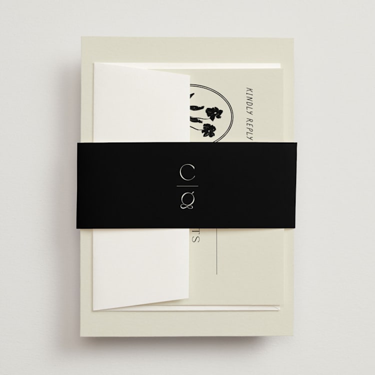 "la graine" - Belly Bands in Onyx by Alaina Cherup - Front