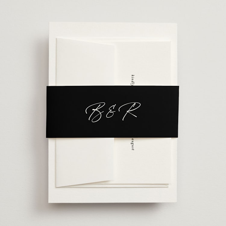 "Belle Romance" - Belly Bands in Onyx by Katherine Moynagh - Front