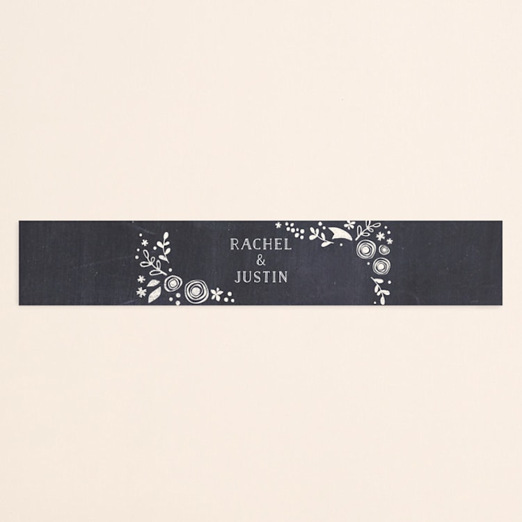 "Alabaster Florals" - Belly Bands in Slate by Jennifer Wick - Front