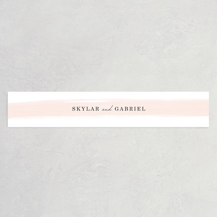 "Single Swath" - Belly Bands in Blush by Angela Marzuki - Front