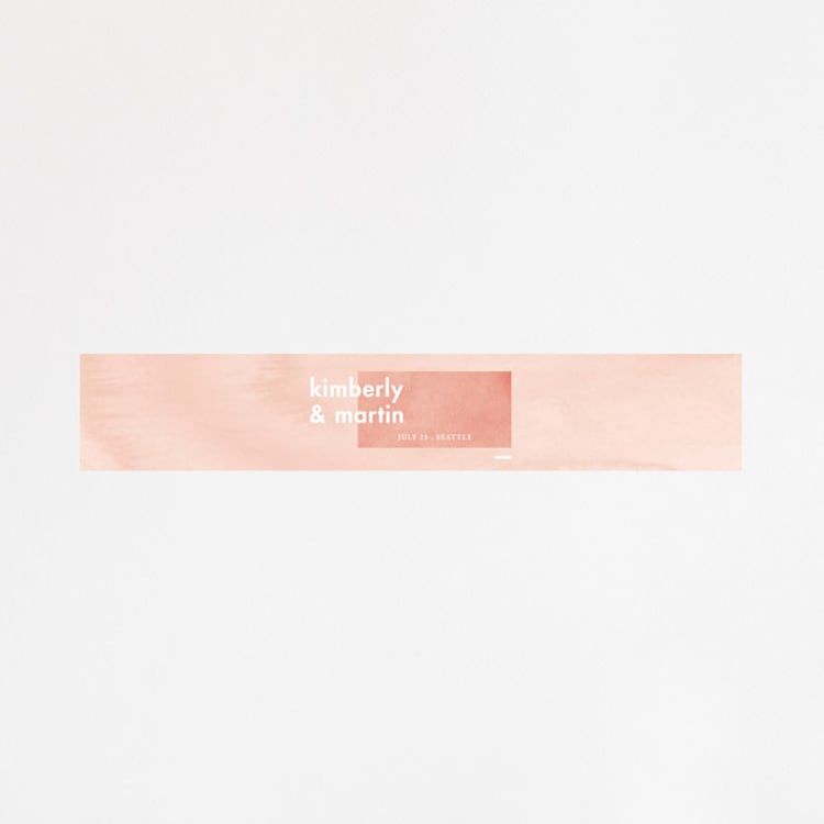 "Contemporary" - Belly Bands in Peony by Liz Conley - Front