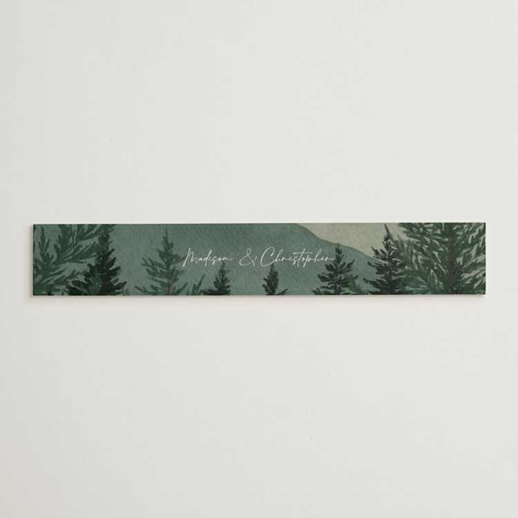 "The Forest" - Belly Bands in Jade by Elly - Front