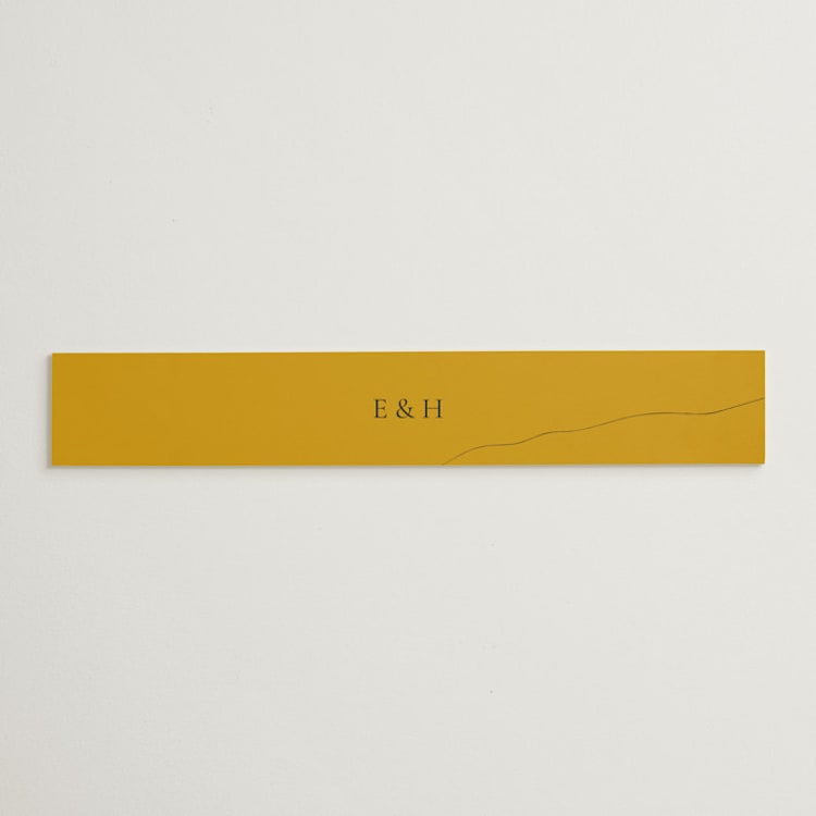 "Trust" - Belly Bands in Ochre by Wendy Chung - Front