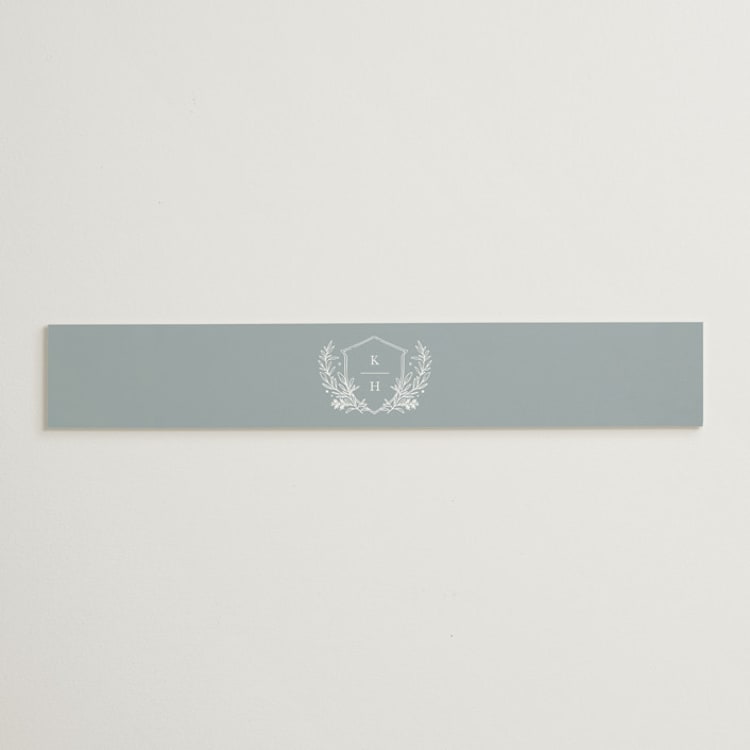 "Modern Crest" - Belly Bands in Sea by Kristen Smith - Front