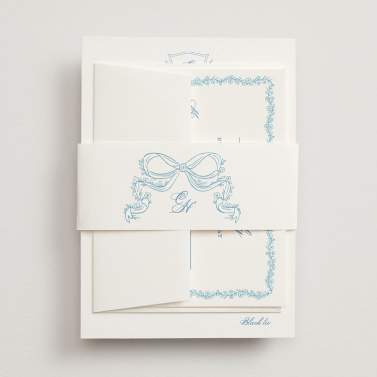"Royalty" - Belly Bands in Capri by Creo Study - Front