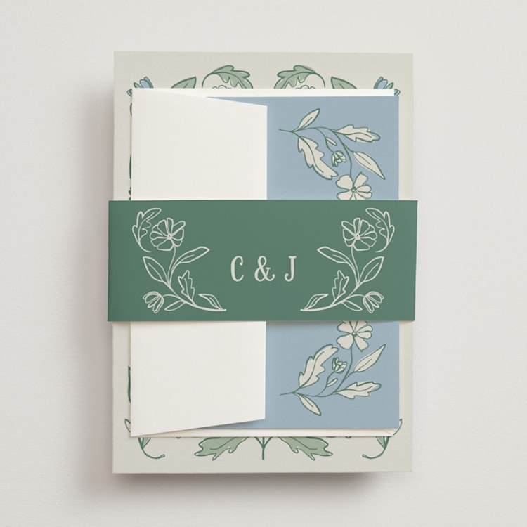 "Botanical" - Belly Bands in Garden by Kelly Watkins - Front