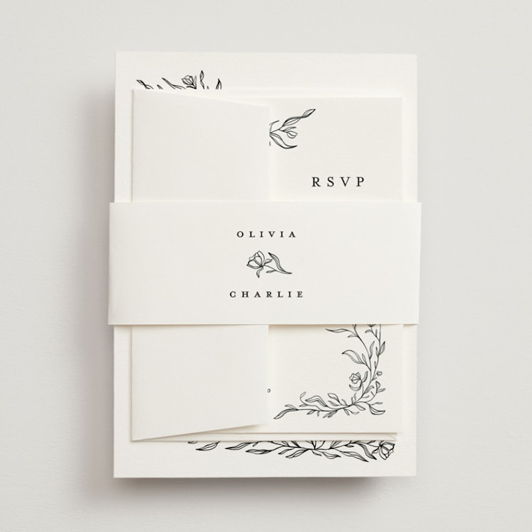 "Floral Cascade" - Belly Bands in Alpine by Pixel and Hank - Front