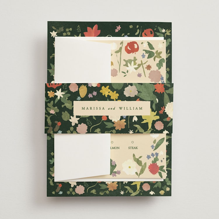 "all the flowers of the world" - Belly Bands in Garden by Sumak Studio - Front