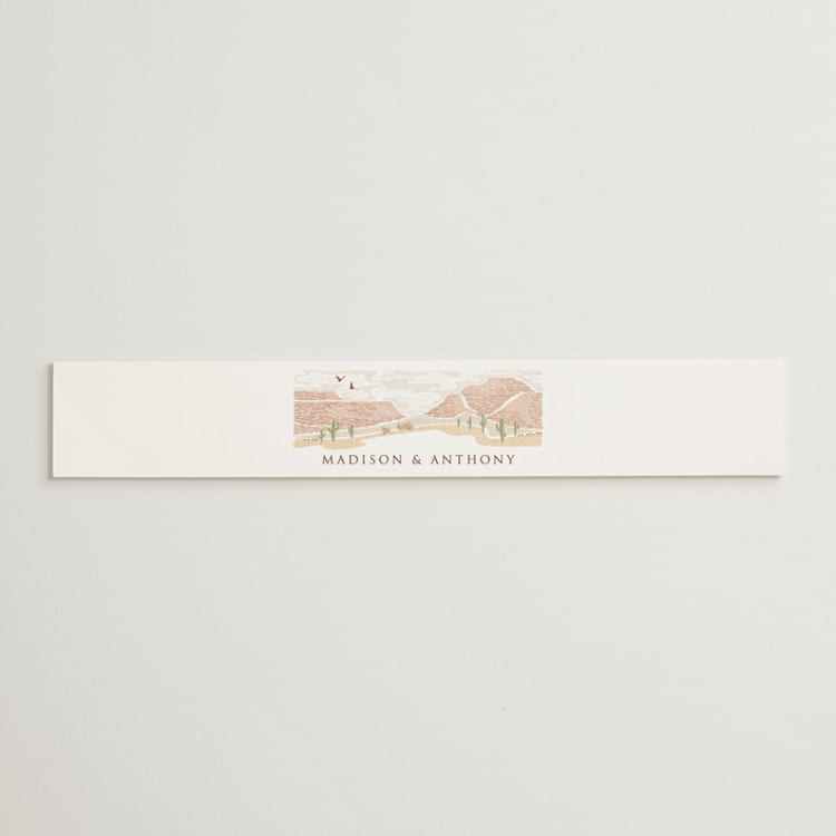 "Westward" - Belly Bands in Red Rock by Paper Sun Studio - Front
