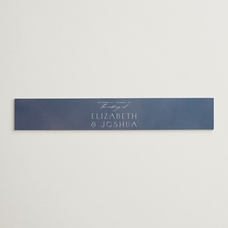 "Nouveau Frame" - Belly Bands in Delphinium by Ashley DeMeyere - Front