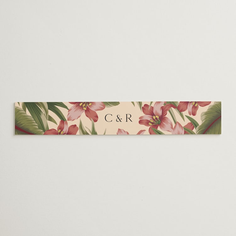 "Tropical Flowers" - Belly Bands in Sunrise by Jennifer Holbrook - Front