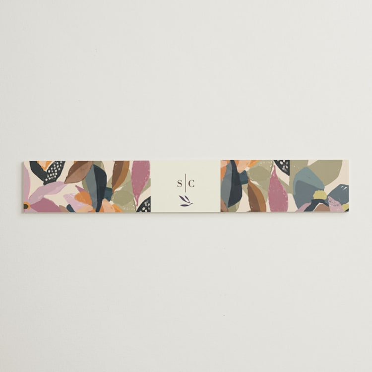 "flower press" - Belly Bands in Mauve by Peony Rose Design - Front