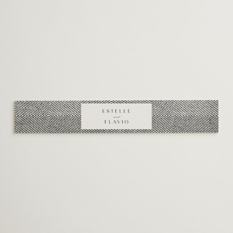 "Elegant Ethno" - Belly Bands in Noir by FRANI - Front