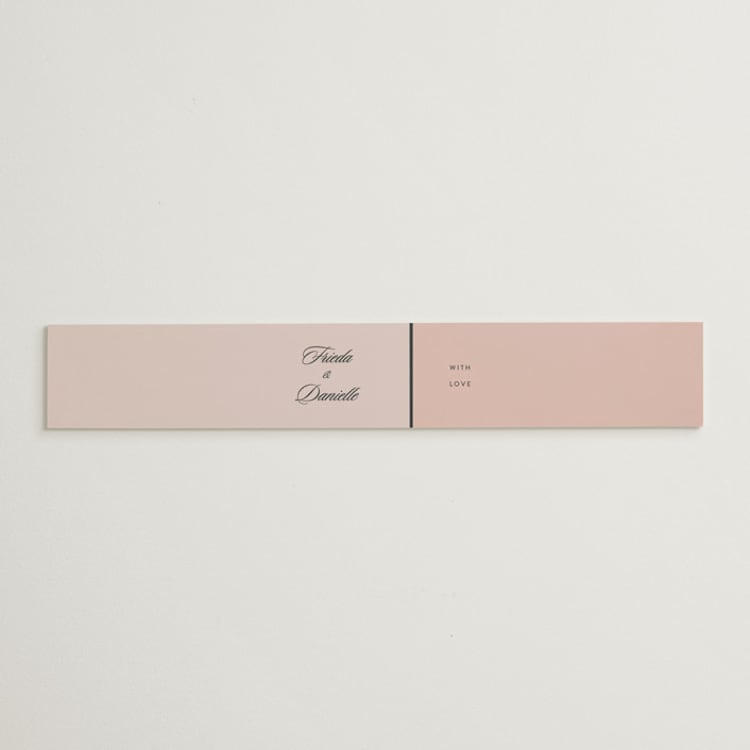 "Modern Squares" - Belly Bands in Flamingo by FRANI - Front