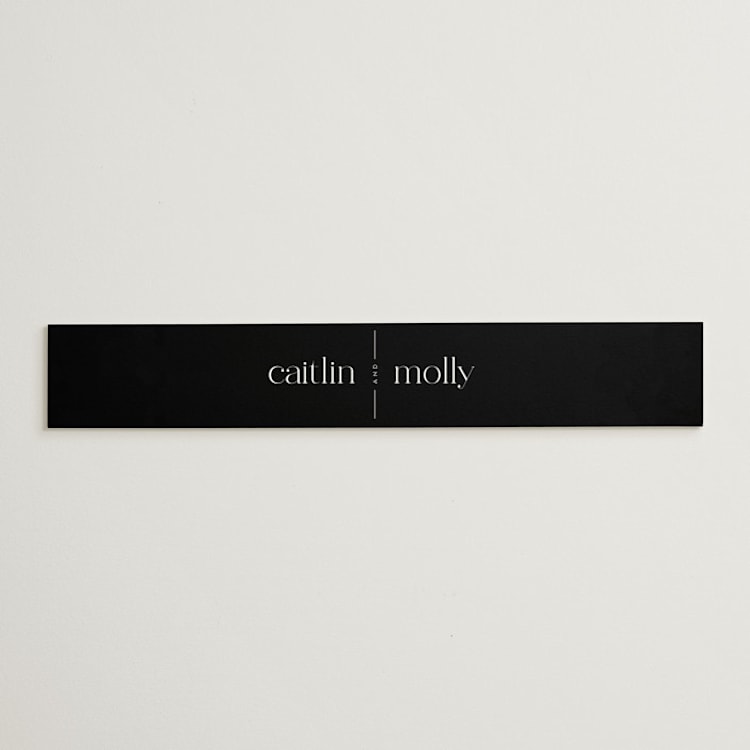 "Split Line" - Belly Bands in Black Tie by Amy Payne - Front
