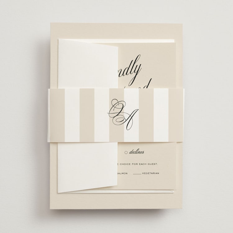 "Modern Romance" - Belly Bands in Almond by Eric Clegg - Front