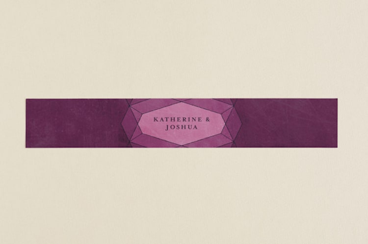 "Abstract Jewel" - Belly Bands in Amethyst by Rebecca Bowen - Front