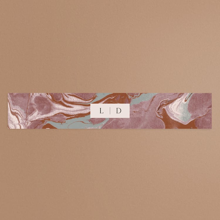 "Jasper" - Belly Bands in Sandstone by Everett Paper Goods - Front