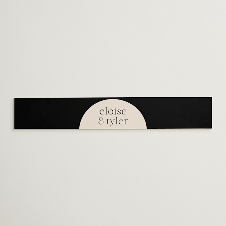 "Little party big love" - Belly Bands in Noir by Jessica Corliss - Front