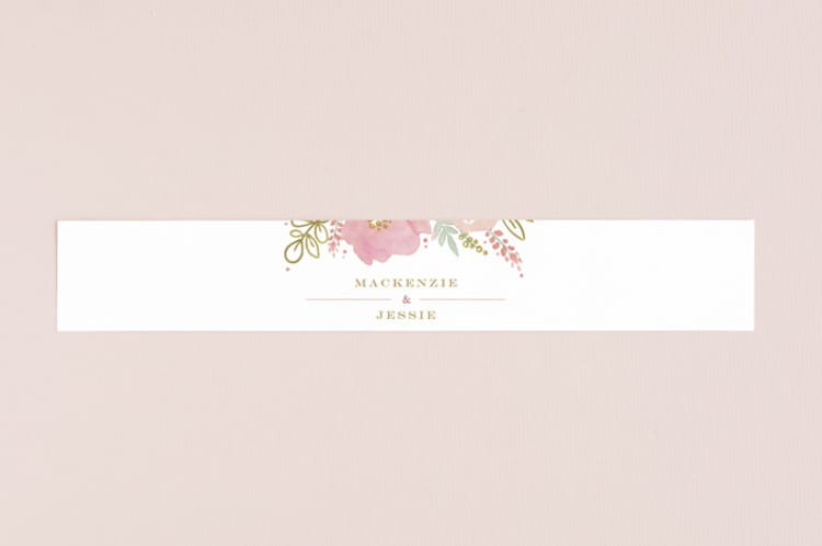 "Floral Vignette" - Belly Bands in Brass by Kristen Smith - Front