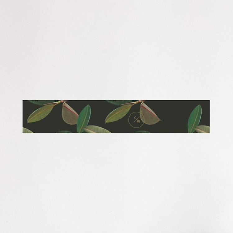 "Powder Room Florals" - Belly Bands in Cream by Ariel Rutland - Front