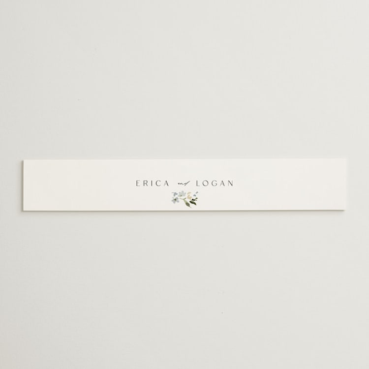 "Fleur" - Belly Bands in Lily by Everett Paper Goods - Front