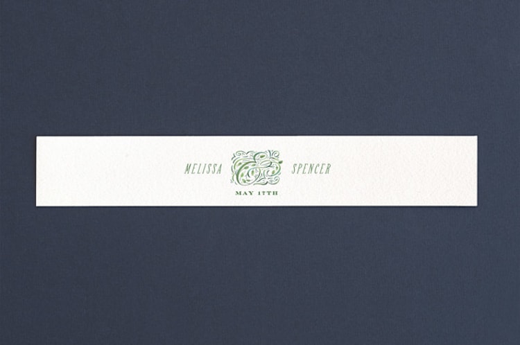 "Growing Ampersand" - Belly Bands in Ivory by Laura Bolter - Front