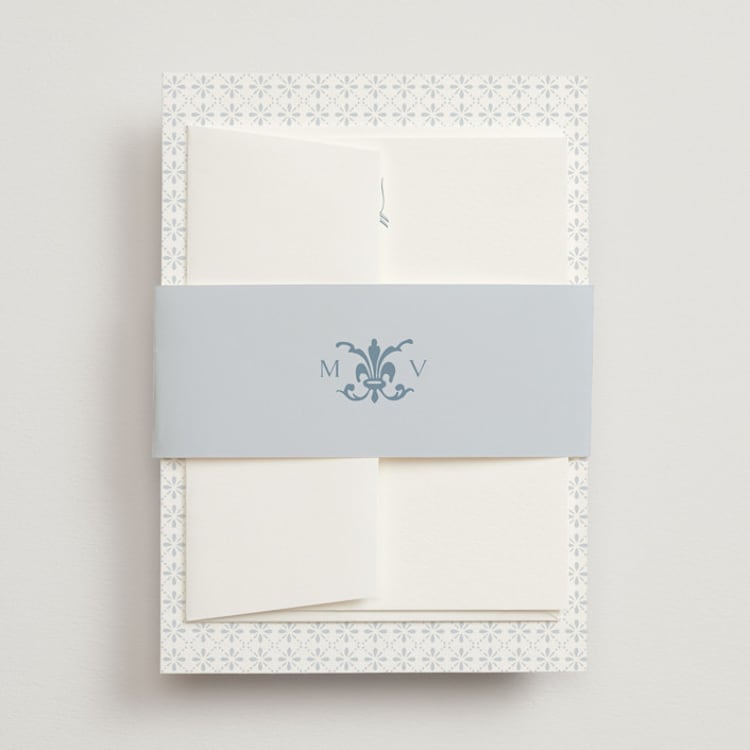 "Coastal Charm" - Belly Bands in Dusty Blue by Jennifer Postorino - Front