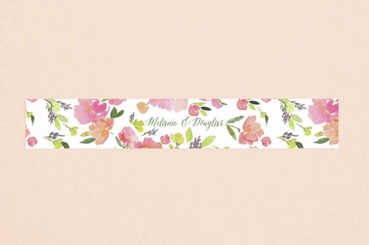 "Watercolor Floral" - Belly Bands in Olive by Yao Cheng Design - Front