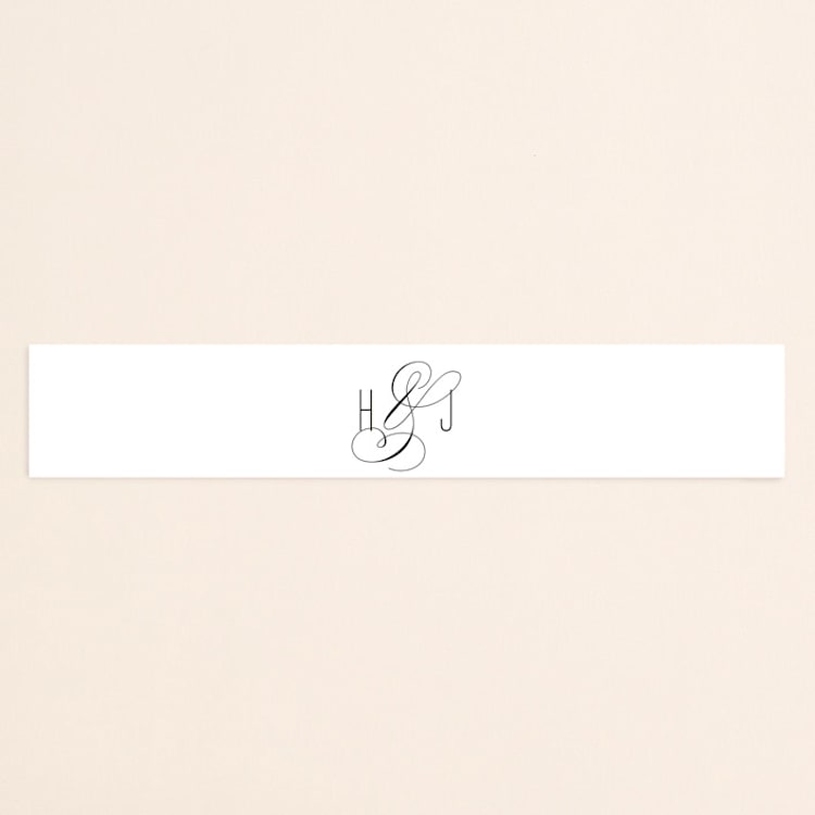 "Scripted Ampersand" - Belly Bands in Midnight by Roxy Cervantes - Front