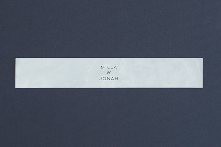 "Grande Botanique" - Belly Bands in Mist by Bonjour Paper - Front