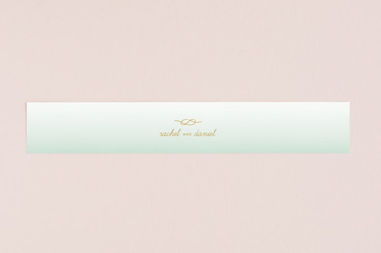 "Simple Knot" - Belly Bands in Mint by SimpleTe Design - Front