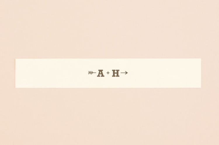 "Love Struck" - Belly Bands in Pale Salmon by The Social Type - Front