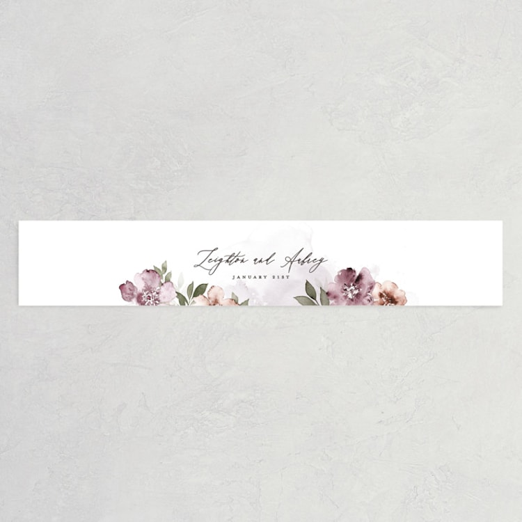 "Fancifully" - Belly Bands in Dust Mauve by Everett Paper Goods - Front