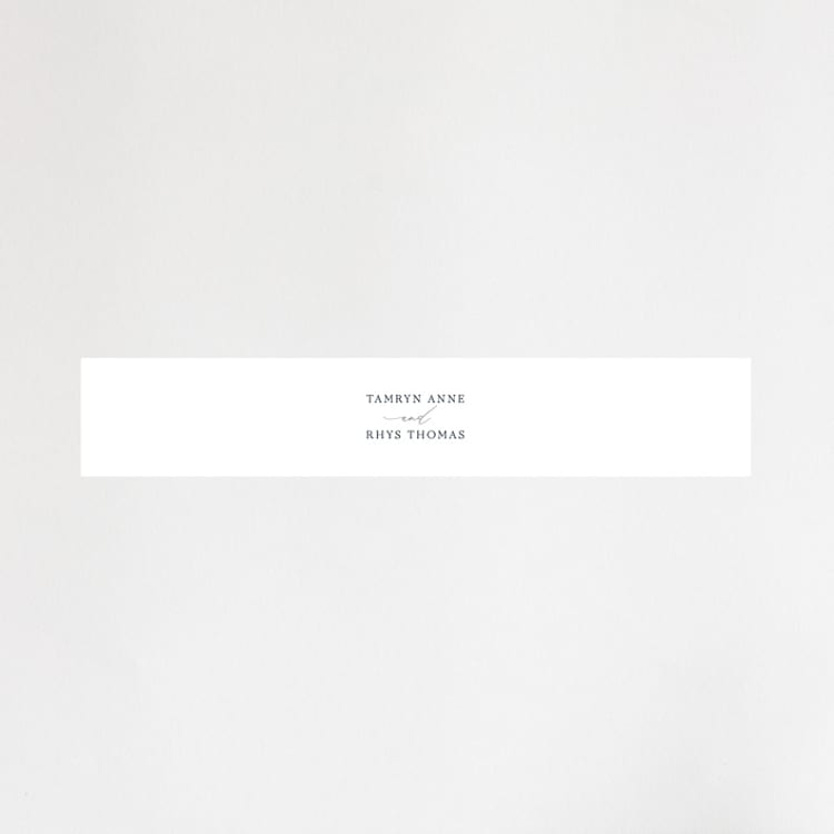 "Waltz" - Belly Bands in Nightfall by Jula Paper Co. - Front