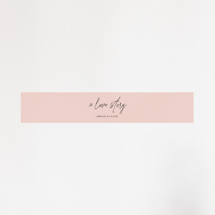 "A Storybook Wedding" - Belly Bands in Blush by Katy Shen - Front