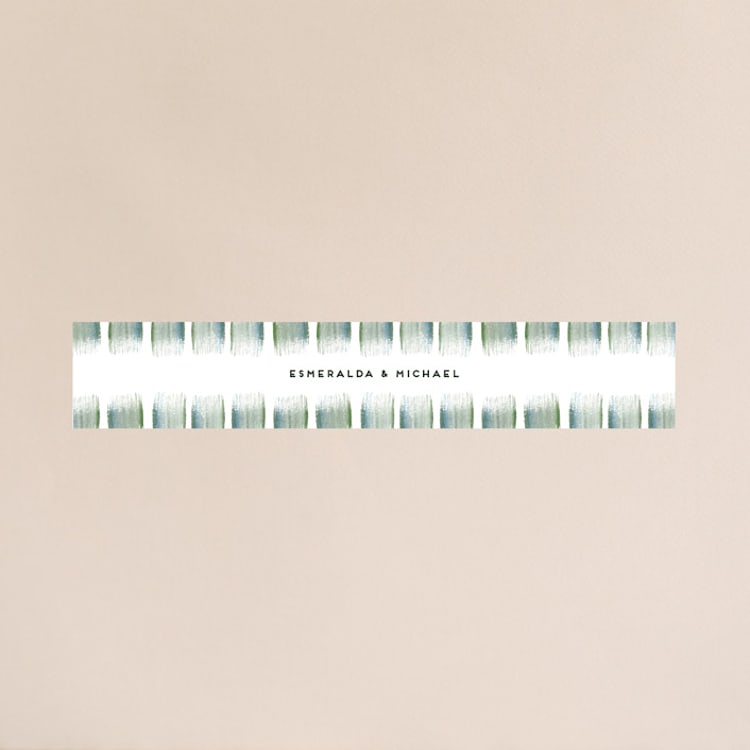 "Evergreens Watercolor" - Belly Bands in Forest by Yao Cheng Design - Front